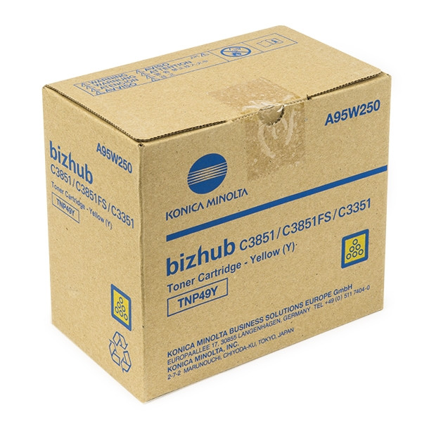 Minolta Konica Minolta TNP-49y (A95W250) toner (d'origine) - jaune A95W250 032646 - 1