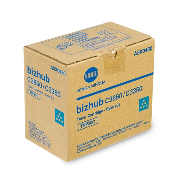 Konica Minolta TNP-50C (A0X5454) toner (d'origine) - cyan 904317 - 1