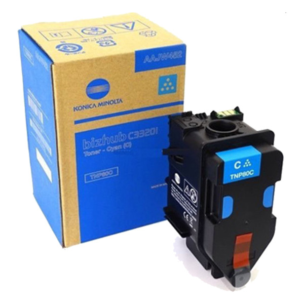 Minolta Konica Minolta TNP-80C (AAJW452) toner (d'origine) - cyan AAJW452 073284 - 1