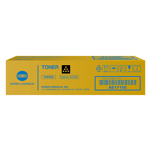 Konica Minolta TNP-92K (AE1Y150) toner (d'origine) - noir 906186 - 1