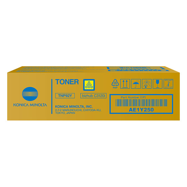 Minolta Konica Minolta TNP-92Y (AE1Y250) toner (d'origine) - jaune AE1Y250 071582 - 1