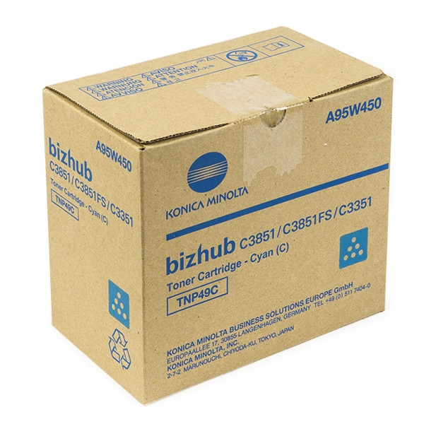 Minolta TNP-49C (A95W450) toner (d'origine) - cyan 904207 - 1