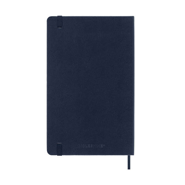 Moleskine Large agenda semainier 18 mois 2026-2027 à couverture rigide (ANGL) - bleu saphir 440039 - 6