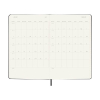 Moleskine Large agenda semainier 18 mois 2026-2027 à couverture rigide (format paysage) ANGL - noir 440045 - 4