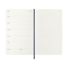Moleskine Large agenda semainier 18 mois 2026-2027 à couverture souple (ANGL) - bleu saphir 440043 - 3