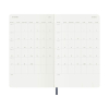 Moleskine Large agenda semainier 18 mois 2026-2027 à couverture souple (ANGL) - bleu saphir 440043 - 4