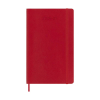 Moleskine Large agenda semainier 18 mois 2026-2027 à couverture souple (ANGL) - rouge écarlate 440042 - 1