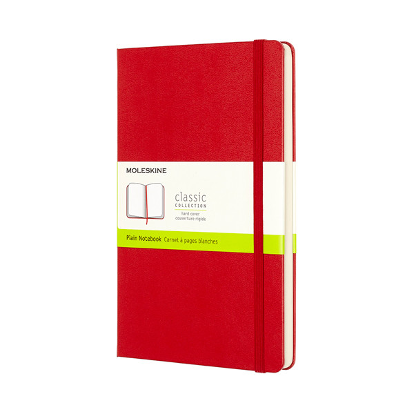 Moleskine Large carnet vierge couverture rigide - rouge IMQP062R 313061 - 1