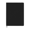 Moleskine XL agenda semainier 12 mois 2027, couverture rigide (ANG) - noir 440046 - 1