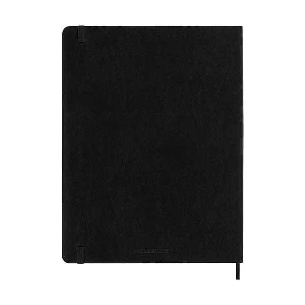 Moleskine XL agenda semainier 18 mois 2026-2027 à couverture souple (ANGL) - noir 440041 - 6