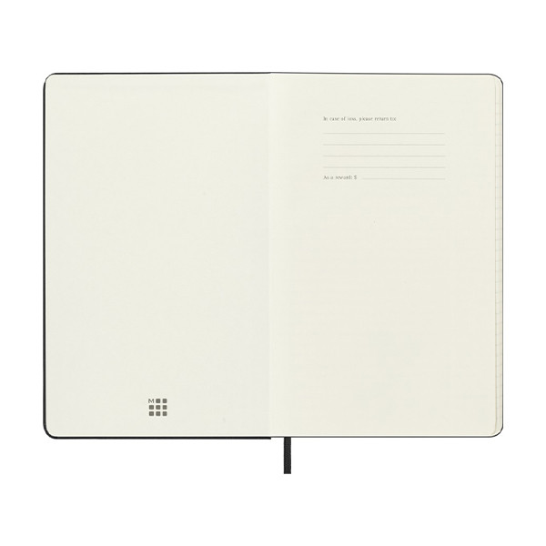 Moleskine large 18 mois agenda semainier 2025/2026 à couverture rigide (ANGL) - noir 262536 - 4