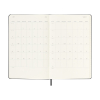 Moleskine large 18 mois agenda semainier 2025/2026 à couverture rigide (ANGL) - noir 262536 - 6