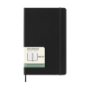 Moleskine large 18 mois agenda semainier 2025/2026 à couverture rigide paysage (ANGL) - noir 262545 - 2