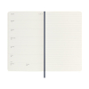 Moleskine large 18 mois agenda semainier 2025/2026 à couverture souple (ANGL) - bleu saphir 262543 - 6