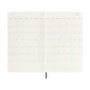 Moleskine large 18 mois agenda semainier 2025/2026 à couverture souple (ANGL) - noir 262540 - 6