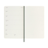 Moleskine large 18 mois agenda semainier 2025/2026 à couverture souple (ANGL) - vert myrte 262544 - 5