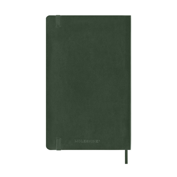 Moleskine large 18 mois agenda semainier 2025/2026 à couverture souple (ANGL) - vert myrte 262544 - 3