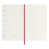 Moleskine large agenda semainier 18 mois 2024/2025 couverture souple - rouge écarlate DSF218WN3Y25 313228 - 2