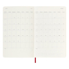 Moleskine large agenda semainier 18 mois 2024/2025 couverture souple - rouge écarlate DSF218WN3Y25 313228 - 3