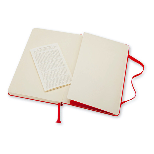 Moleskine large carnet ligné couverture rigide - rouge IMQP060R 313075 - 4