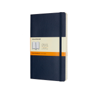 Moleskine large carnet ligné couverture souple - bleu IMQP616B20 313078