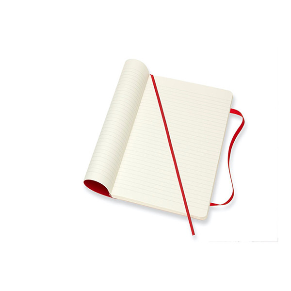 Moleskine large carnet ligné couverture souple - rouge IMQP616F2 313076 - 3