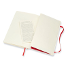 Moleskine large carnet ligné couverture souple - rouge IMQP616F2 313076 - 4