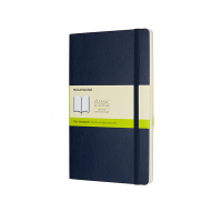 Moleskine large carnet vierge couverture souple - bleu IMQP618B20 313064