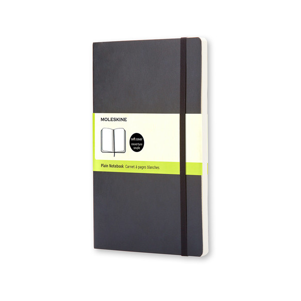 Moleskine large carnet vierge couverture souple - noir IMQP618 313060 - 1