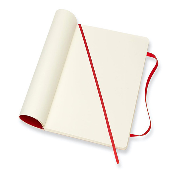 Moleskine large carnet vierge couverture souple - rouge IMQP618F2 313062 - 3