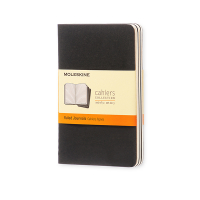 Moleskine pocket cahier ligné (3 pièces) - noir IMQP311 313093