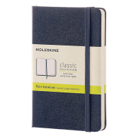 Moleskine pocket carnet vierge couverture rigide - bleu IMQP012B20 313057