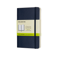 Moleskine pocket carnet vierge couverture souple - bleu IMQP613B20 313058