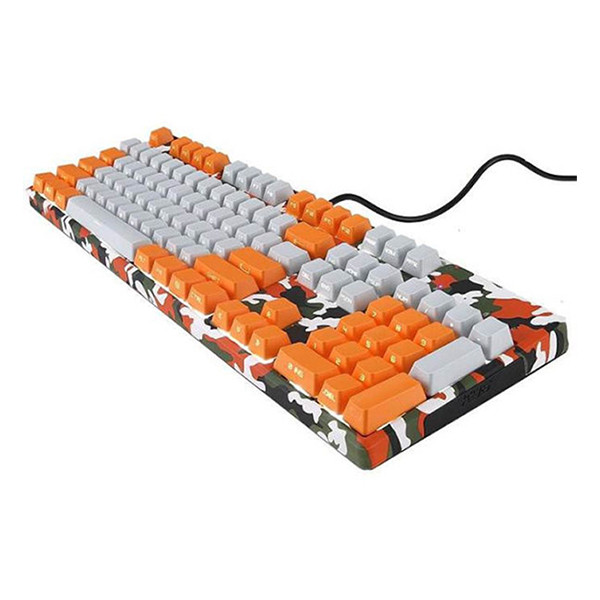 Motospeed K96 clavier mécanique (interrupteur marron) - orange camouflage 401014 - 2