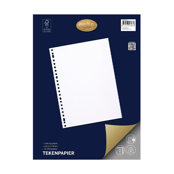 Multo papier à dessin A4 120 g/m² 50 feuilles (23 trous) 205691 - 1