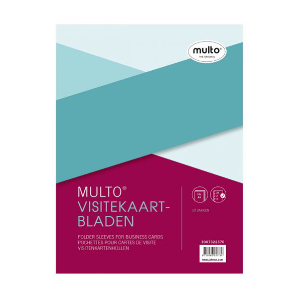 Multo pochette transparente A4 pour cartes de visite (10 pièces) 3007322370 234662 - 1