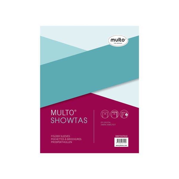 Multo pochette transparente A5 17 trous 140 microns (10 pièces) 3007347010 205676 - 1