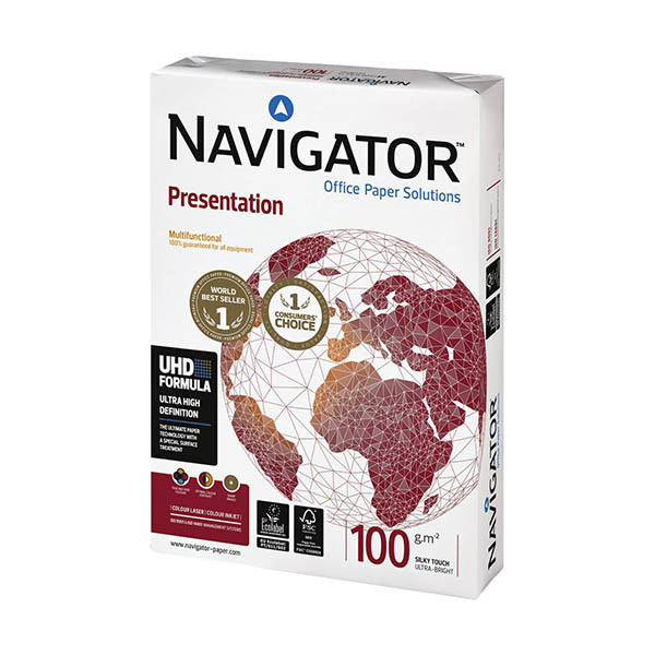 Navigator Presentation papier 1 boîte de 500 feuilles A4 - 100 g/m² 425224 - 1