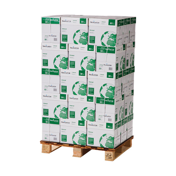 Navigator Universal Paper 1 palette 40 boîtes de 2500 feuilles A4 - 80 g/m² 065253 - 1