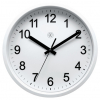 NeXtime horloge murale blanche en plastique avec cadran blanc (Ø 25,5 cm) NX-7307WI 219513