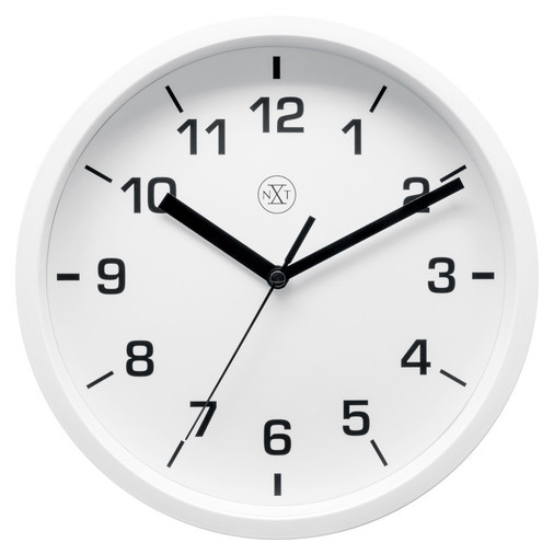 NeXtime horloge murale en plastique avec cadran blanc (Ø 20 cm) - blanc NX-7321WI 219510 - 1