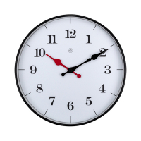 NeXtime horloge murale en plastique avec cadran blanc (Ø 25 cm) - noir NX-7326 237813