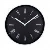 NeXtime horloge murale en plastique avec cadran noir (Ø 25 cm) - gris argenté NX-7324 237815