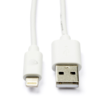Nedis Apple câble Lightning vers USB-A (2 mètres) - blanc CCGB39300WT20 CCGL39300WT20 CCGP39300WT20 N010901139