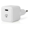 Nedis Apple chargeur USB 1 port (USB-C, 30 W, Power Delivery) - blanc WCMPD30W100WT K120300288 - 3