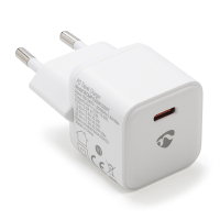 Nedis Apple chargeur USB 1 port (USB-C, 30 W, Power Delivery) - blanc WCMPD30W100WT K120300288