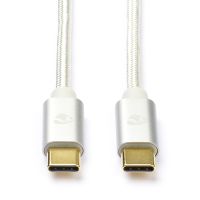 Nedis Apple iPhone câble de chargement USB-C vers USB-C 2.0 (1 mètre) - blanc CCTB60800AL10 M010214192