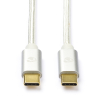 Nedis Apple iPhone câble de chargement USB-C vers USB-C 2.0 (1 mètre) - blanc