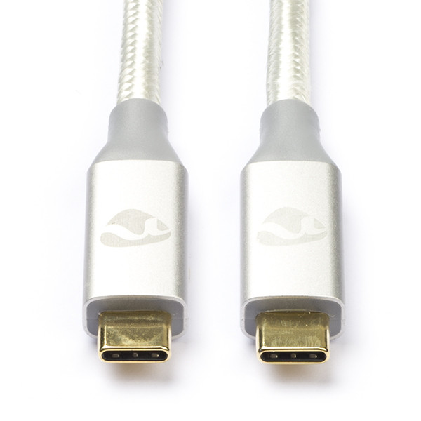 Nedis Apple iPhone câble de chargement USB-C vers USB-C 3.2 (1 mètre) - blanc CCTB64020AL10 M010214188 - 1