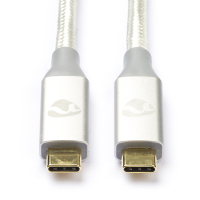 Nedis Apple iPhone câble de chargement USB-C vers USB-C 3.2 (1 mètre) - blanc CCTB64020AL10 M010214188